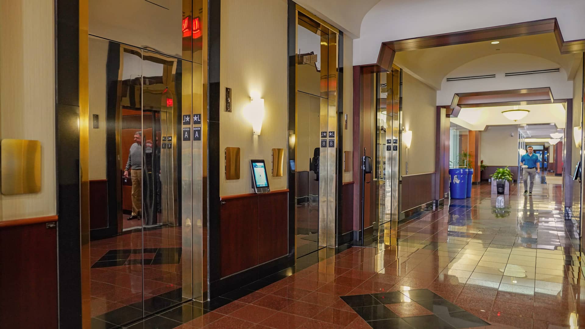Photo of dedicated elevators at The Metropolitan Club